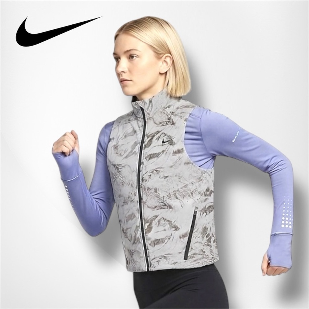 Nike Swift Therma-FIT ADV Reflective Running Vest - HV2762-078 - Vast Grey - M - Picture 2 of 14